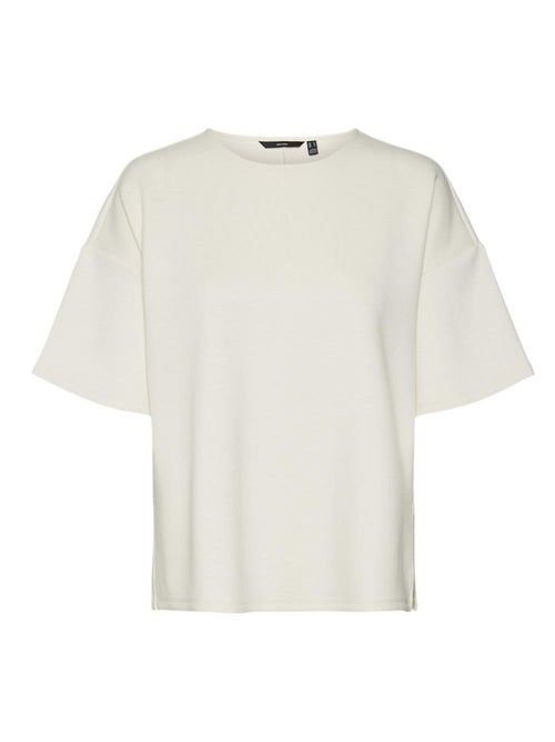 T-shirt Bege Vero Moda Sallie para Mulher - Kiabi T-shirt Bege Vero Moda Sallie para Mulher - Kiabi
