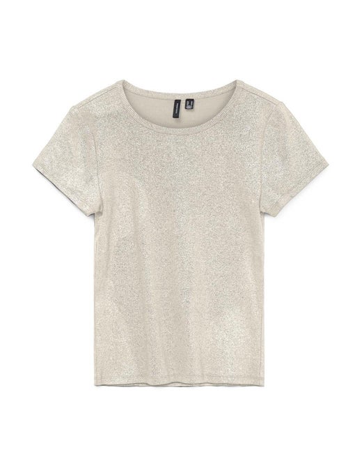 T-shirt Bege Vero Moda Sine para Mulher - Kiabi T-shirt Bege Vero Moda Sine para Mulher - Kiabi