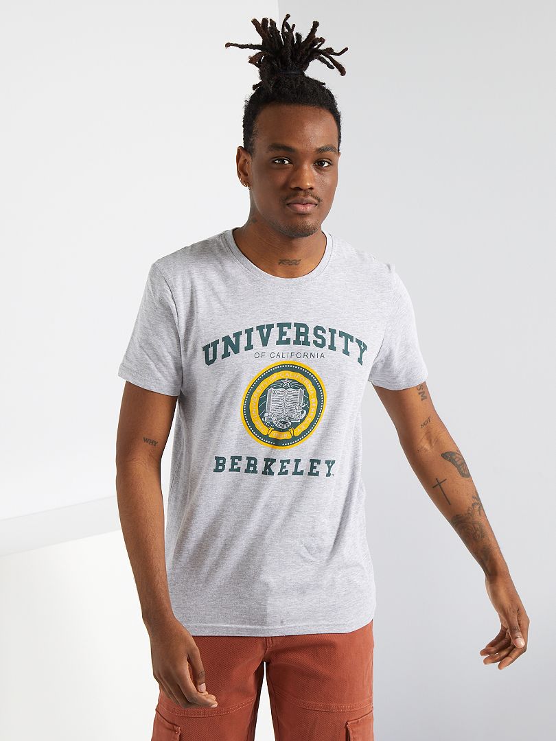 T-shirt 'Berkeley University' Cinza - Kiabi
