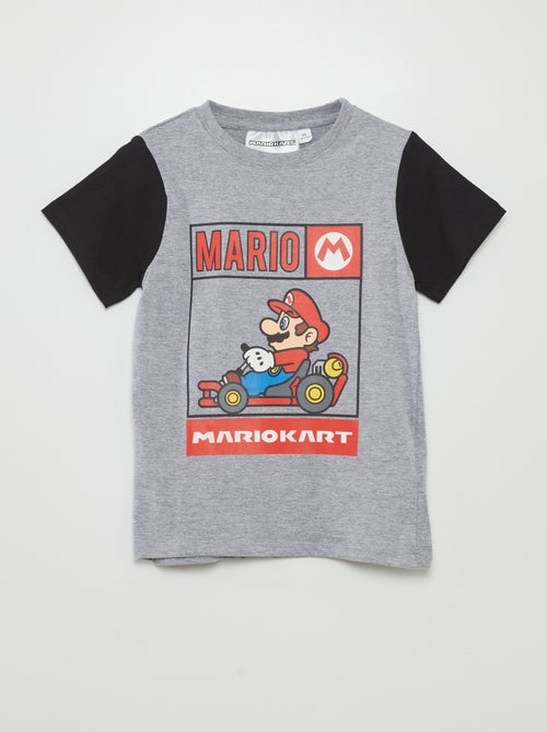 T-shirt bicolor 'Mário Kart'  - - Kiabi