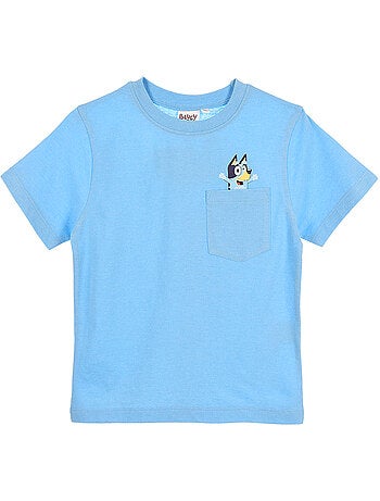 T-shirt bluey azul menino | licença oficial