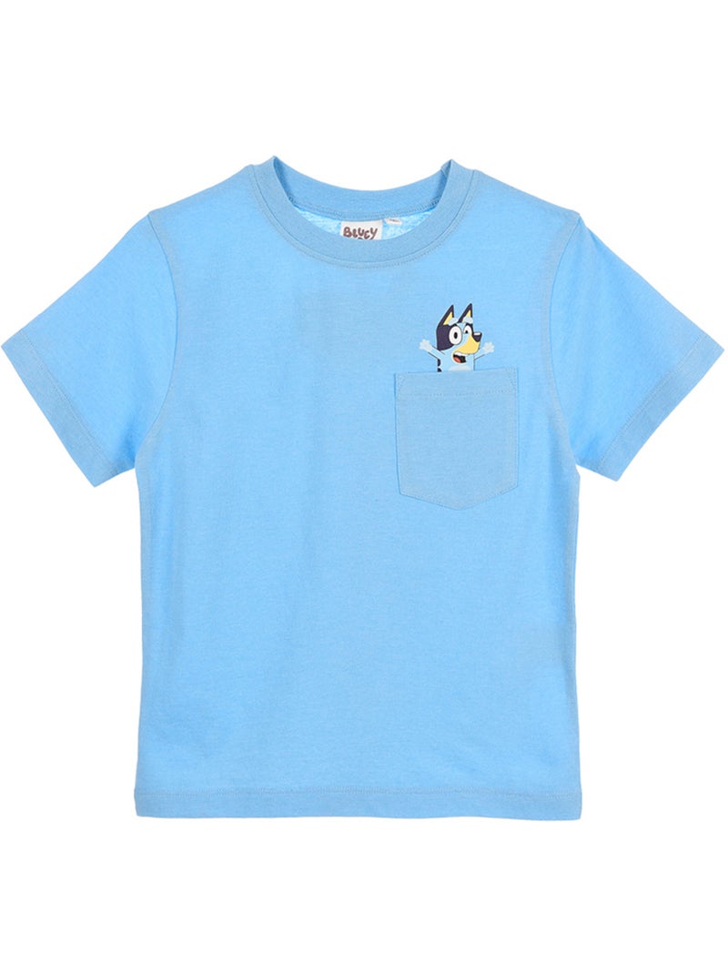 T-shirt bluey azul menino | licença oficial Azul - Kiabi