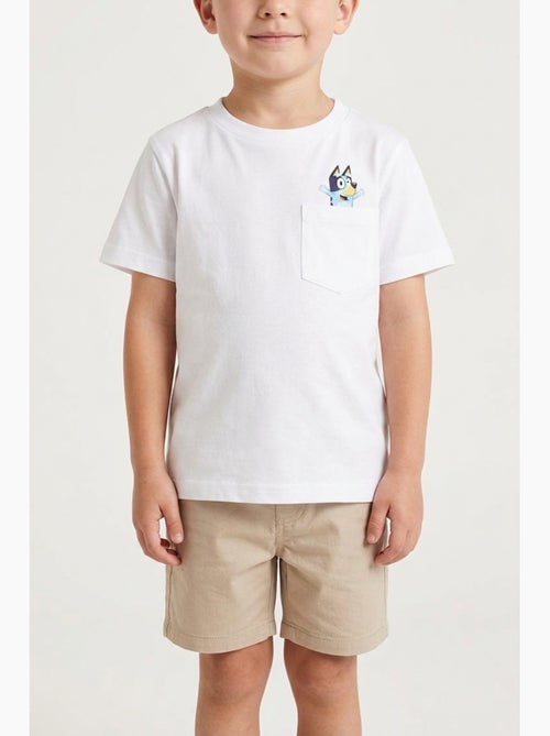 T-shirt bluey branco menino | licença oficial - Kiabi T-shirt bluey branco menino | licença oficial - Kiabi