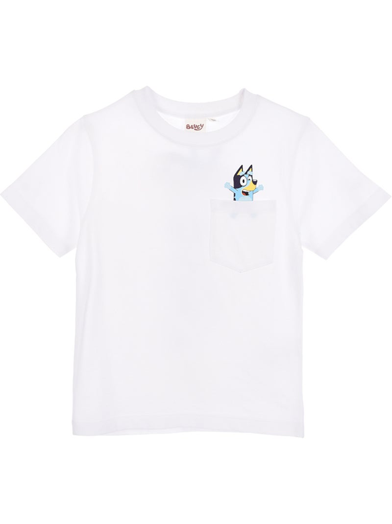 T-shirt bluey branco menino | licença oficial Branco - Kiabi