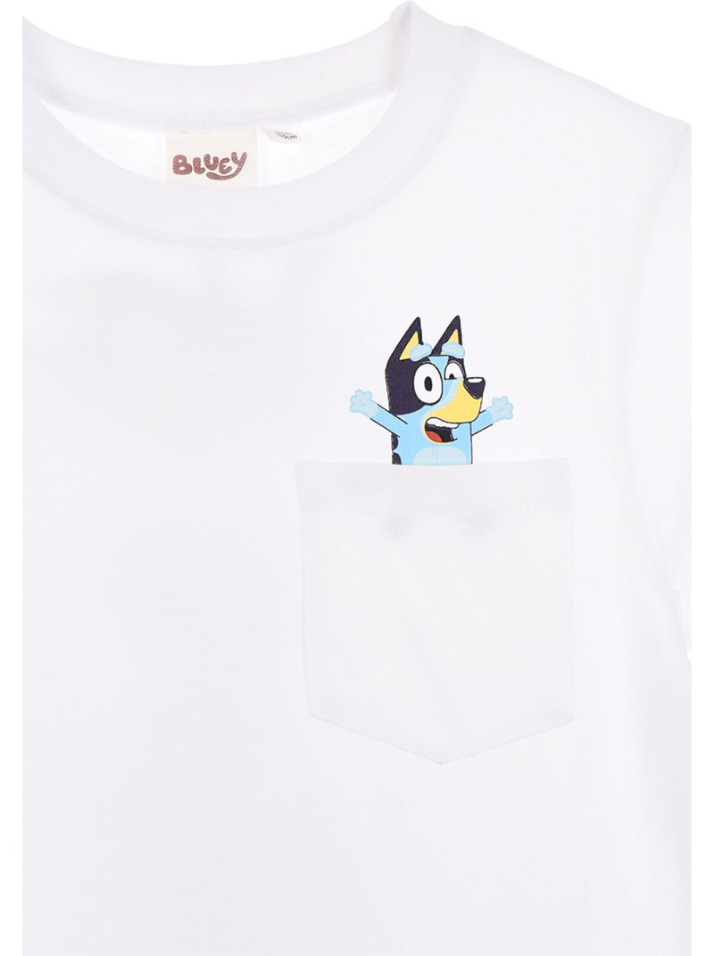 T-shirt bluey branco menino | licença oficial Branco - Kiabi
