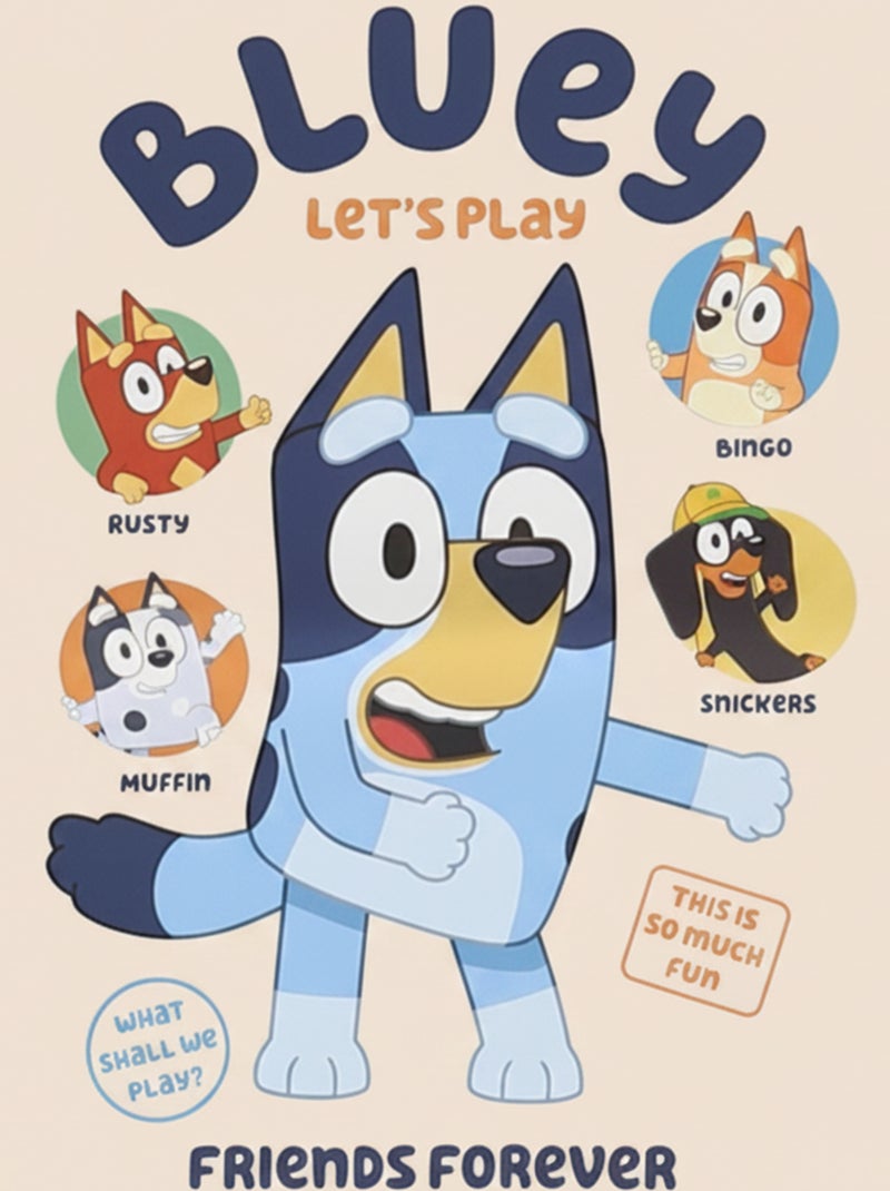 T-shirt 'Bluey' de manga comprida Bege - Kiabi