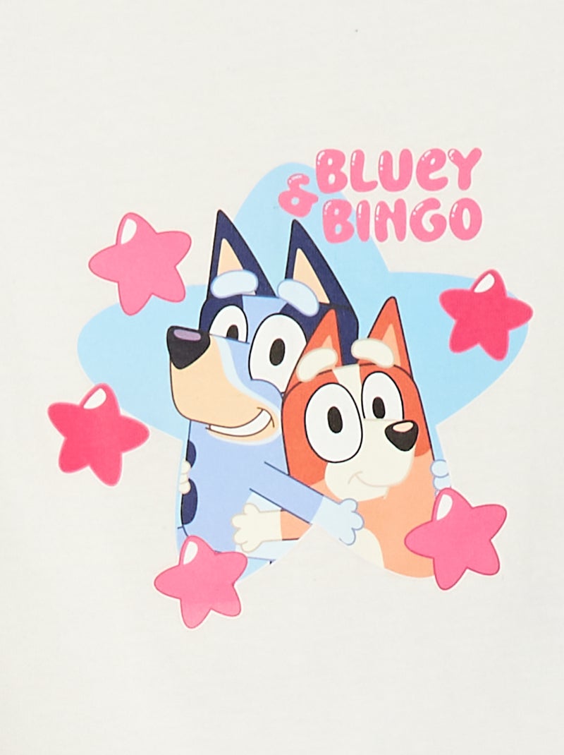 T-shirt 'Bluey' de manga curta Branco - Kiabi