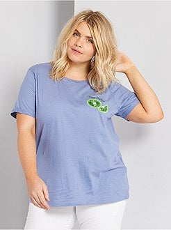 T-shirt bordada - Kiabi