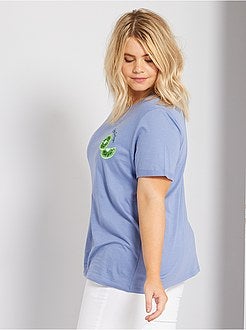 T-shirt bordada - Kiabi