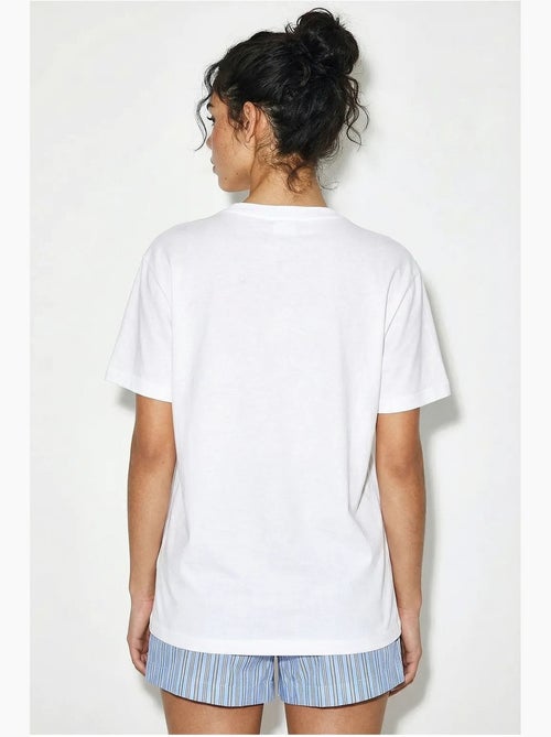 T-shirt bordada de gola redonda lucci - Kiabi T-shirt bordada de gola redonda lucci - Kiabi