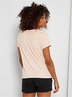 T-shirt bordada - Kiabi