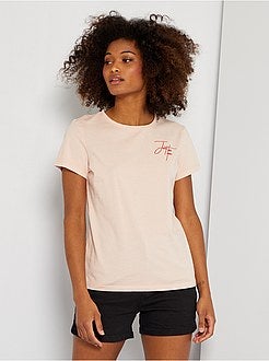 T-shirt bordada - Kiabi