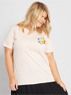 T-shirt bordada - Kiabi