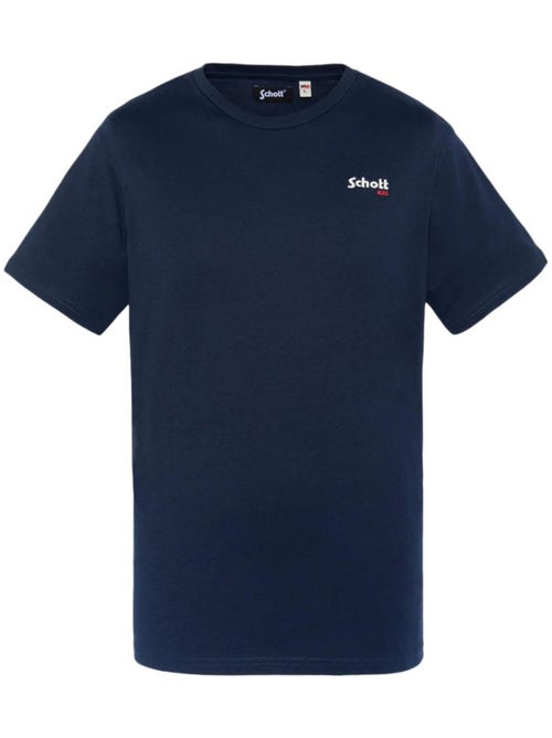 T-shirt Bordado Marinho para Homem Schott NYC - Kiabi T-shirt Bordado Marinho para Homem Schott NYC - Kiabi