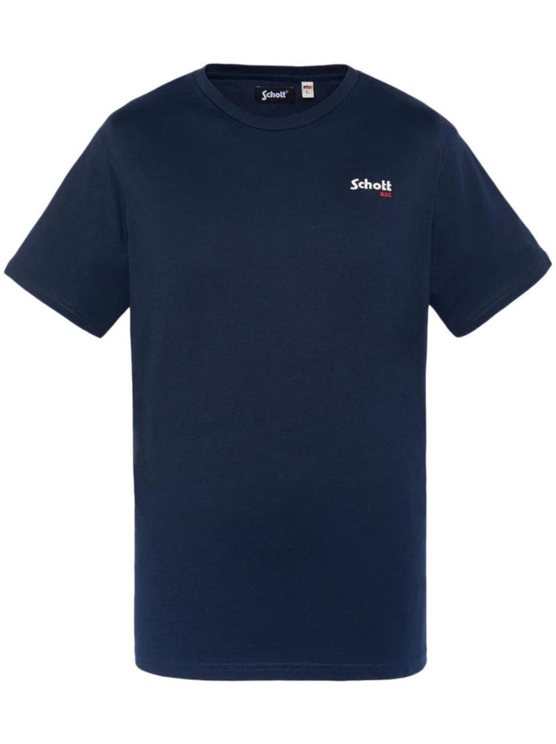 T-shirt Bordado Marinho para Homem Schott NYC Azul-marinho - Kiabi