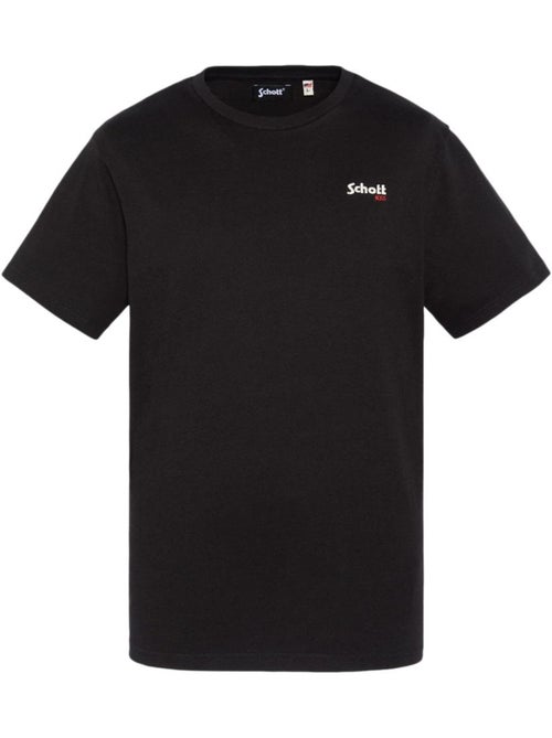 T-shirt Bordado Preto para Homem Schott NYC - Kiabi