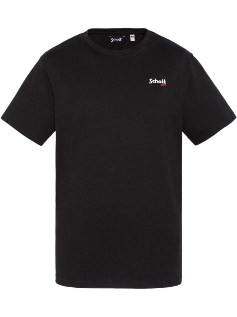 T-shirt Bordado Preto para Homem Schott NYC Preto - Kiabi