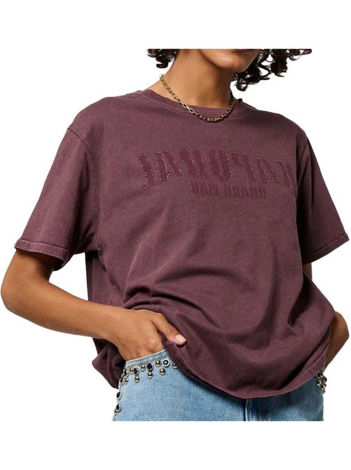 T-shirt Bordeaux Kaporal SARMY para Mulher - Kiabi T-shirt Bordeaux Kaporal SARMY para Mulher - Kiabi