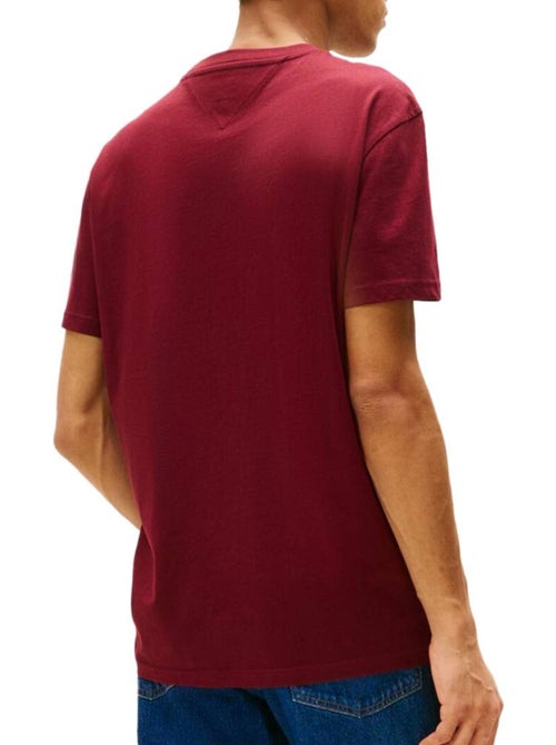 T-Shirt Bordeaux Regular Fit Homem Tommy Hilfiger - Kiabi