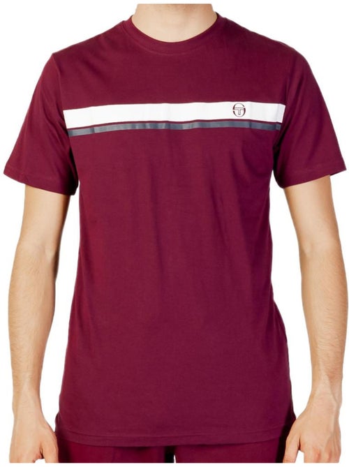 T-shirt bordeaux sergio tacchini stripe a para homem - Kiabi T-shirt bordeaux sergio tacchini stripe a para homem - Kiabi