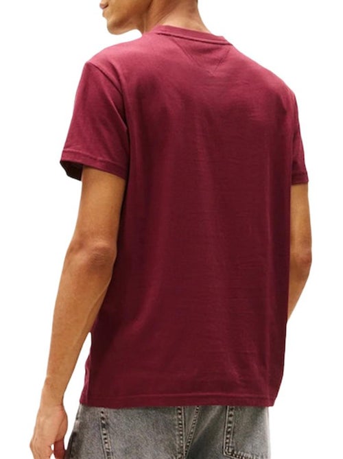 T-shirt Bordeaux Tommy Hilfiger Tjm Slim Font Play para Homem - Kiabi T-shirt Bordeaux Tommy Hilfiger Tjm Slim Font Play para Homem - Kiabi