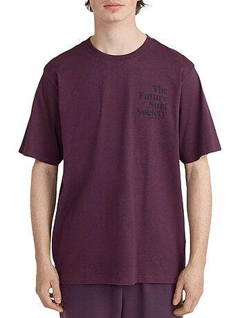 T-shirt bordô masculina o'neill the future surf society