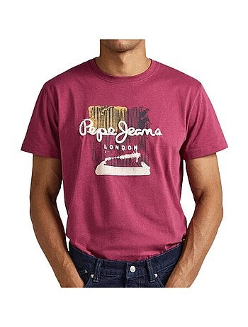 T-shirt Bordô Masculina Pepe Jeans Melbourne