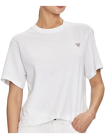 T-Shirt Boxy Branca Guess para Mulher
