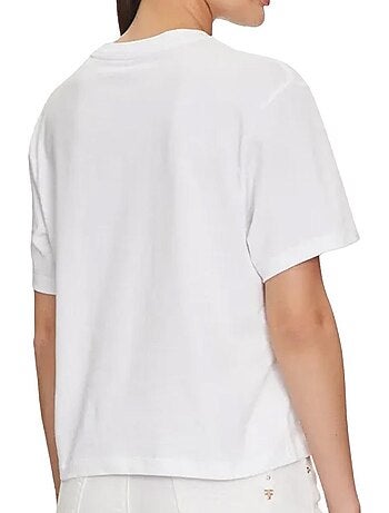 T-Shirt Boxy Branca Guess para Mulher