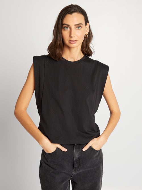 T-shirt boxy em jersey - Kiabi