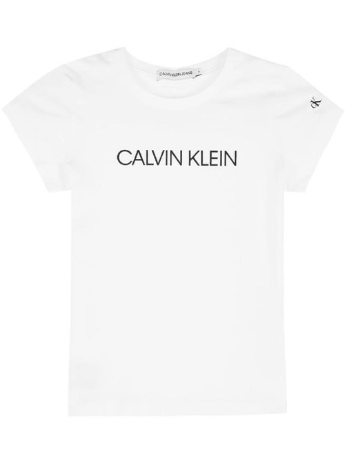 T-shirt branca calvin klein jeans para rapaz ig0ig00380 - Kiabi