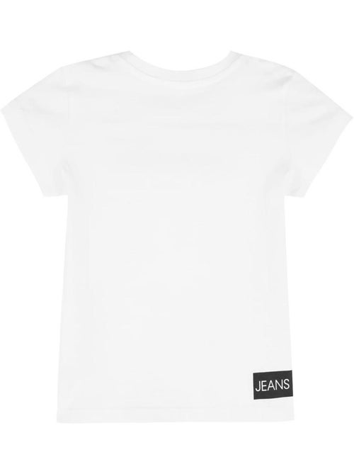 T-shirt branca calvin klein jeans para rapaz ig0ig00380 - Kiabi
