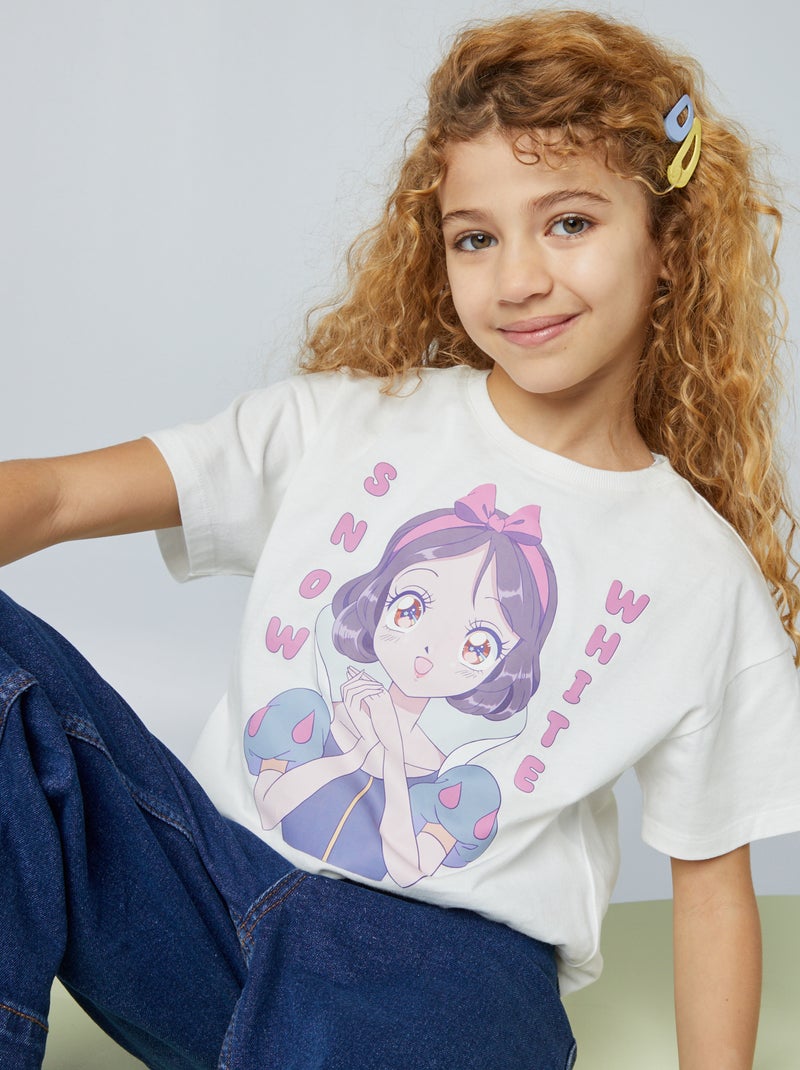 T-shirt 'Branca de Neve' 'Disney' BRANCO - Kiabi