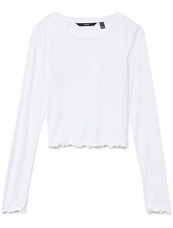 T-shirt branca feminina vero moda sofia