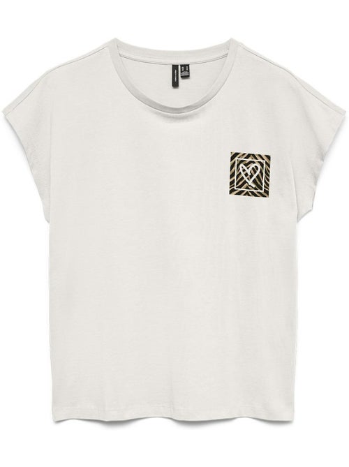 T-shirt Branca Feminina Vero Moda Tina - Kiabi T-shirt Branca Feminina Vero Moda Tina - Kiabi