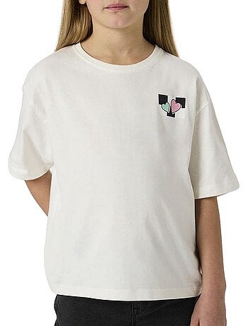 T-Shirt Branca Menina Name it Tara