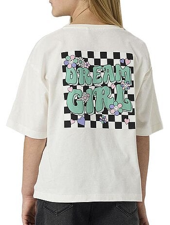 T-Shirt Branca Menina Name it Tara