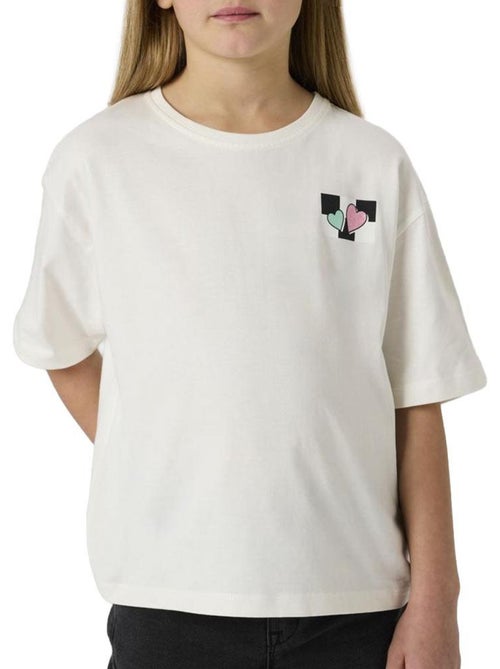 T-Shirt Branca Menina Name it Tara - Kiabi