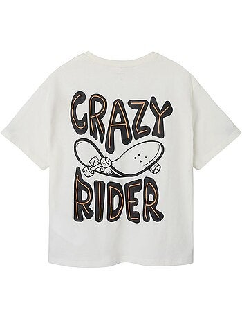T-Shirt Branca Menino Name it Loose Fit