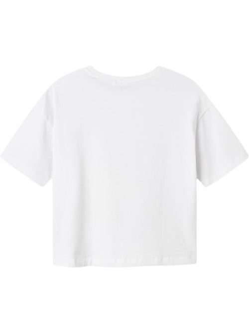 T-shirt Branca Name it Fjixa para Menina - Kiabi