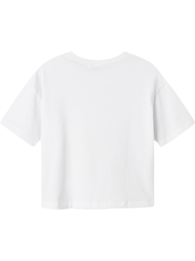 T-shirt Branca Name it Fjixa para Menina Branco - Kiabi