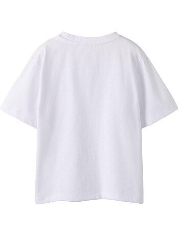 T-shirt Branca para Menina Name It Flanica