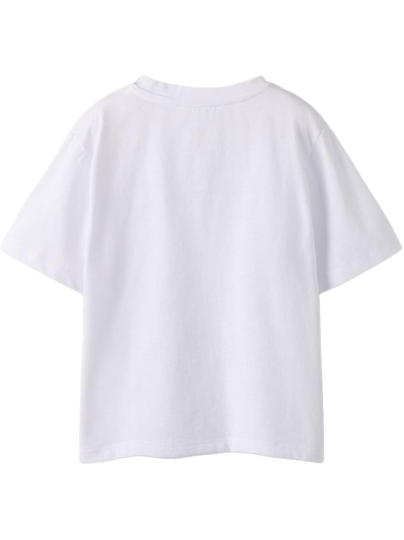 T-shirt Branca para Menina Name It Flanica Branco - Kiabi