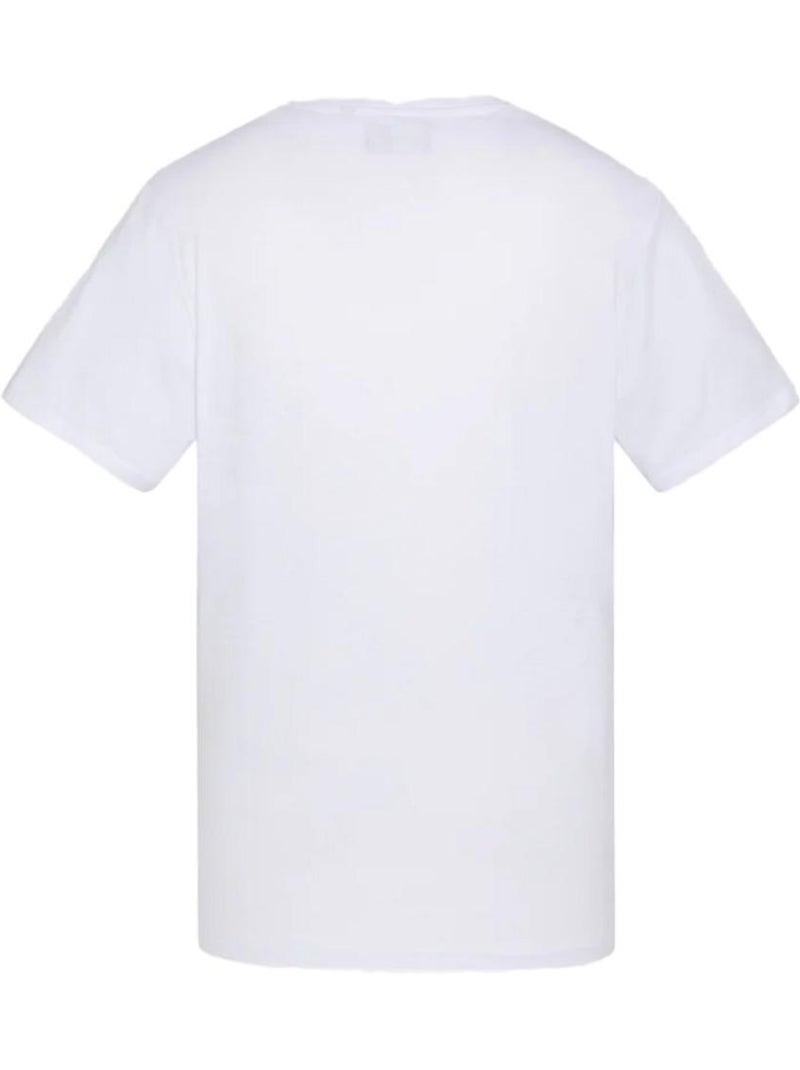 T-Shirt Branco Bordado Schott para Homem Branco - Kiabi