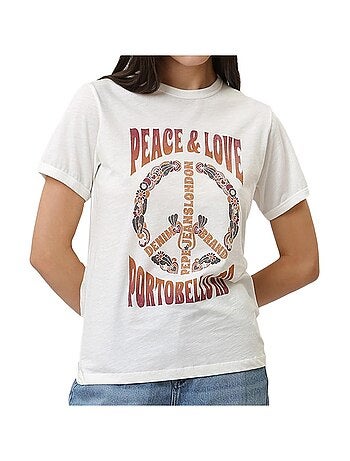 T-shirt Branco Cala Pepe Jeans para Mulher