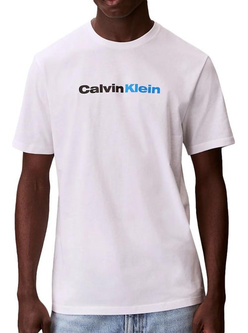 T-Shirt Branco Calvin Klein Jeans para Homem - Kiabi