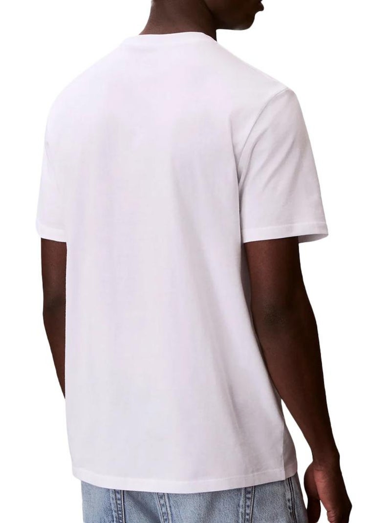 T-Shirt Branco Calvin Klein Jeans para Homem Branco - Kiabi