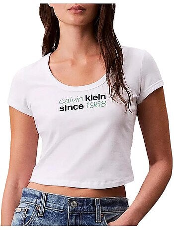 T-shirt Calvin Klein Jeans Baby Preto para Mulher