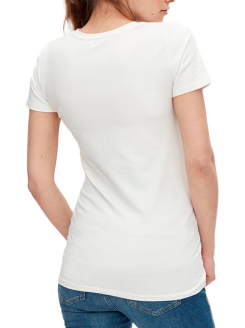 T-shirt Branco de Mulher Mamalicious Welcome - Kiabi T-shirt Branco de Mulher Mamalicious Welcome - Kiabi