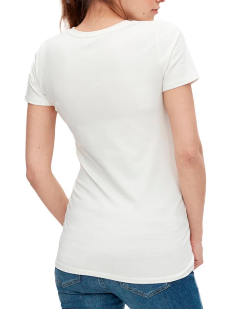 T-shirt Branco de Mulher Mamalicious Welcome Branco - Kiabi
